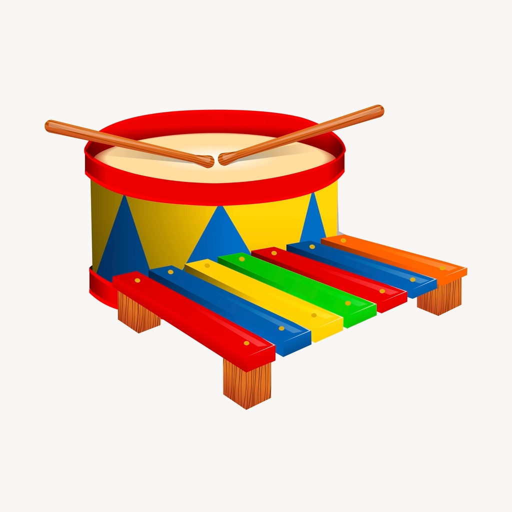 Drums, xylophone clipart, musical instrument